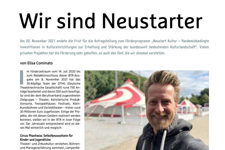 Bühnentechnische Rundschau: "Wir sind Neustarter"