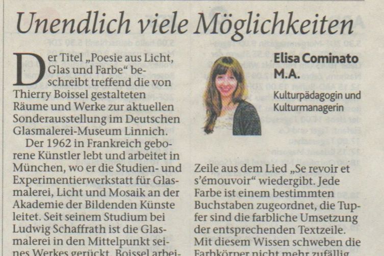 Jülicher Nachrichten – Glasbild des Monats: "Unendlich viele Möglichkeiten"