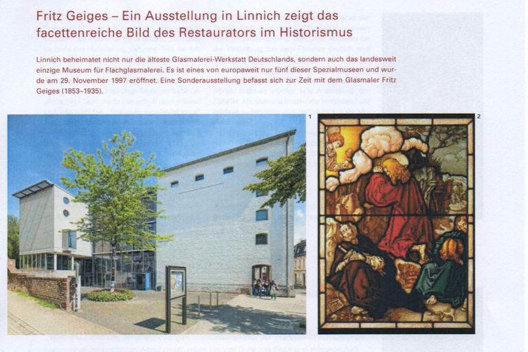 Restauro: "Fritz Geiges – Eine Ausstellung in Linnich zeigt das facettenreiche Bild des Restaurators im Historismus"