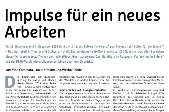 Bühnentechnische Rundschau: "Beginn einer neuen Ära"